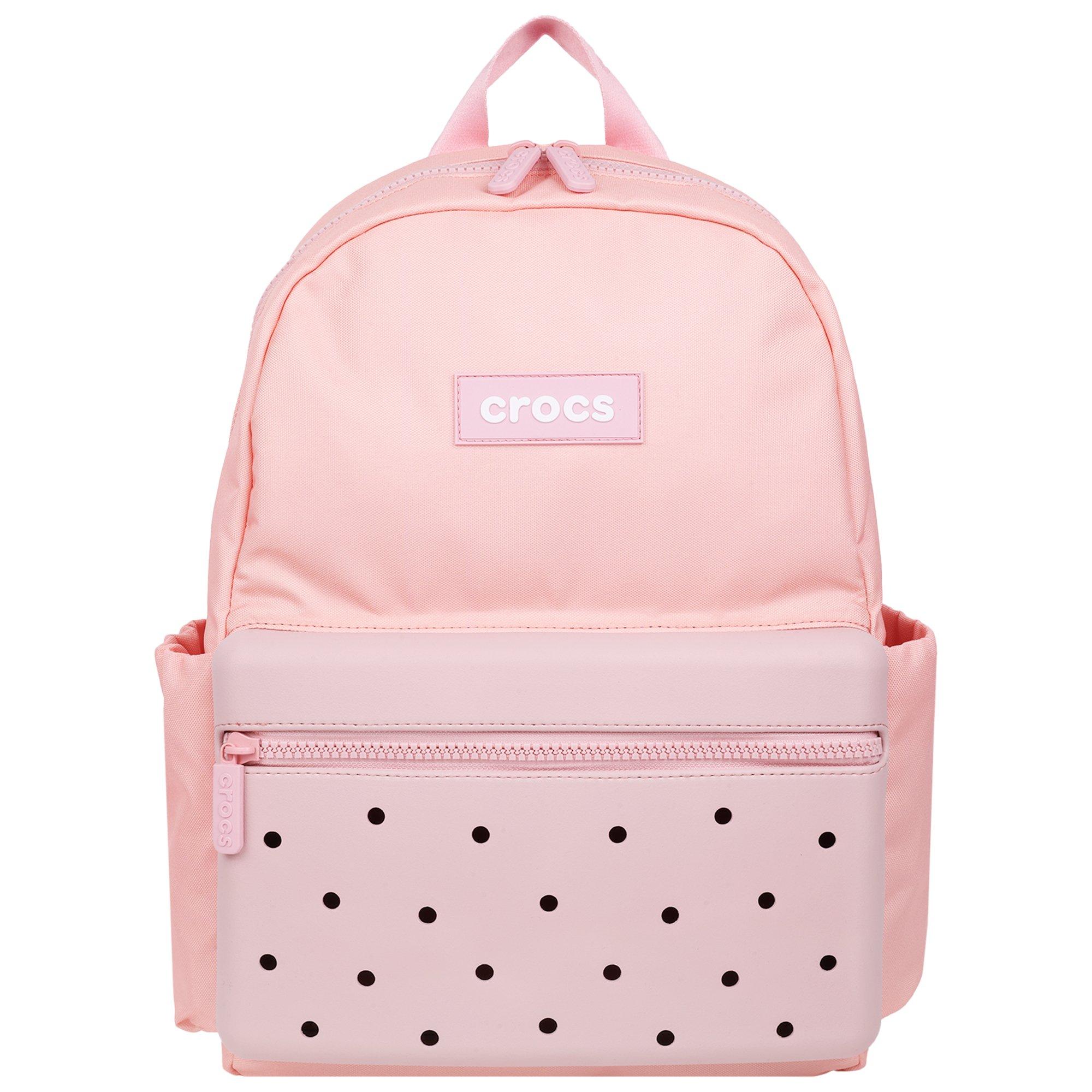 Crocs Lightweight Molded Front Storage Pocket Backpack - Cotton Candy - COTTON CANDY